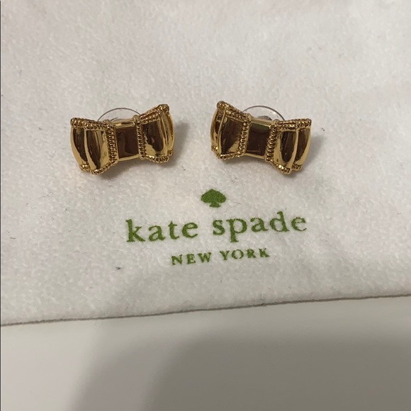 kate spade Jewelry - Kate Spade  MoonRiver Bow Earrings